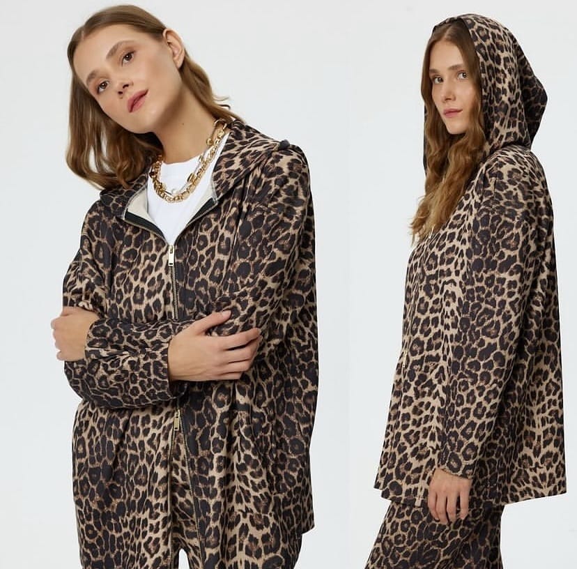 Leopar baskılı sweat